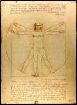 "Homem Vitruviano" de Leonardo Da Vinci